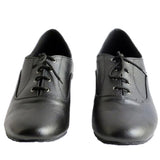 Men's Latin Dance Shoes Black Ballroom Dance Shoes Quality Salsa Shoes Square Heel