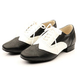 Black Brown Modern Dance Shoes For Men Suede Sole Square Low Heel Latin Ballroom Dancing Shoes