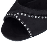 Ballroom Dancing Women Shoes | Shine Rhinestone | Latin Dance Shoes | Customized Heel | Danceshoesmart