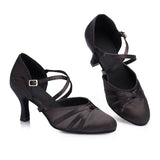 Black Latin Dance Shoes | Women Salsa Ballroom Shoes | Lady Tango Dance Shoes | Danceshoesmart