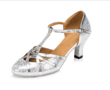 Glitter Latin Dance Shoes | Women Ballroom Modern Dance Shoes | Gold | Silver | Danceshoesmart