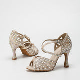 Soft Sole Indoor Latin Ballroom Salsa Dance Shoes For Women