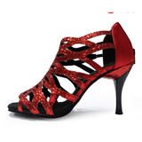 <transcy>Zapatos latinos para mujer | Zapatos de baile con purpurina | Zapatos de baile latino con cremallera | Danceshoesmart</transcy>