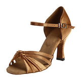 <transcy>Zapatos de baile latino para mujer | Zapatos de baile de salsa profesionales para salón de baile | Satinado | Danceshoesmart</transcy>