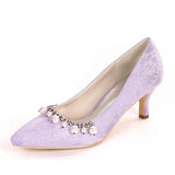 White Pumps Wedding Shoes Bride High Heels Shoes For Woman Ladies Party Shoes