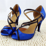 Latin Dance Shoes | Satin Ballroom Dancing Shoes | Women's Salsa Shoes | Danceshoesmart