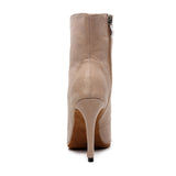 Salsa Jazz Ballroom Indoor Latin Dance Shoes for Women Dancing Girl High Heels Flock Professional Boots