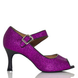 <transcy>Zapatos de baile latino con purpurina | Zapatos de baile de salón para mujer | Shinning | Danceshoesmart</transcy>