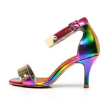 Woman Tango Latin Dancing Shoes Ladies Sandals High Heels Girls Green Salsa Ballroom Dance Shoes