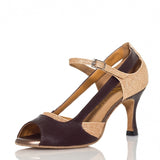 <transcy>Zapatos de baile para mujer con purpurina | Tacón personalizable | Zapatos de baile de salsa de salón latino | Danceshoesmart</transcy>