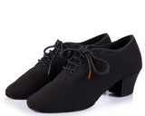 <transcy>Zapatos de baile latino para mujer | Teacher Modern Salsa Dance Zapatos | Tacón Negro 4.5cm | Danceshoesmart</transcy>