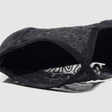<transcy>Nuevo Negro / Marrón Suede Suede Lace Ladies Latin Ballroom Zapatos de baile de salsa Botas de tacón</transcy>