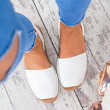 <transcy>Verano Mujer Chanclas Artificial Suede Peep Plus Size Toe Slip on Sandals</transcy>
