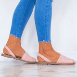 <transcy>Verano Mujer Chanclas Artificial Suede Peep Plus Size Toe Slip on Sandals</transcy>
