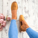<transcy>Verano Mujer Chanclas Artificial Suede Peep Plus Size Toe Slip on Sandals</transcy>