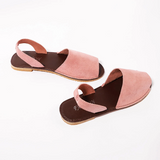 <transcy>Verano Mujer Chanclas Artificial Suede Peep Plus Size Toe Slip on Sandals</transcy>