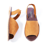 <transcy>Verano Mujer Chanclas Artificial Suede Peep Plus Size Toe Slip on Sandals</transcy>