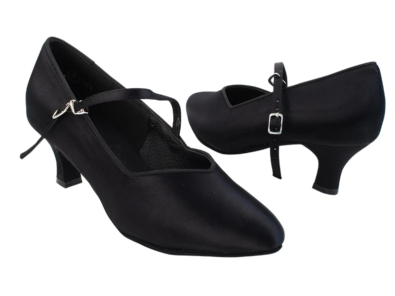 Black White Latin Ballroom Dance Shoes Women Girls Pointed Toe Modern Dancing Shoes