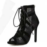Fashion Salsa Jazz Tango Indoor Social Latin Dance Shoes for Dancing Women Teachers High Heels Ballroom Boots