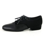 Black Velvet PU Men's Modern Dance Shoes Ballroom Dancing Shoes Flat Tango Wedding Party Shoes