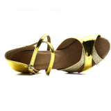 Latin Ballroom Dance Shoes For Women Soft Sole Girls Glitter Salsa Dance Sandals