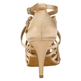 Satin Latin Ballroom Dance Women Shoes Salsa Sandals Shoes Girls Tango Soft Sole