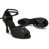 Woman Latin Dance Shoes Tango Salsa Rumba Samba Ballroom Party Ladies High Heels Soft Sole Women Sandals