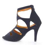 Dance Boots Black High Heel Salsa Ballroom Party Shoes Girls Women Salsa Dancing Shoes