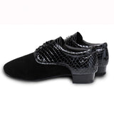 Men's PU Flocking Modern Ballroom Dance Shoes Teacher Shoes Soft Outsole