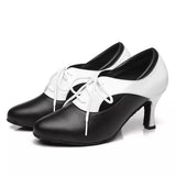 <transcy>Zapatos de baile latino para mujer Zapatos de salón para fiestas de entrenamiento de punta estrecha Zapatos de Salsa / Tango / Samba</transcy>