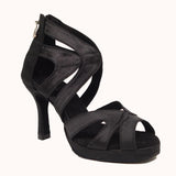 Platform Black Professional Dance Shoes High Heels Comfortable Women Latin Ballroom Tango Salsa Dancing Shoes