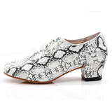 Modern White Dance Shoes Customized Latin Ballroom Tango Dancing Shoes