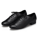 Latin Dance Shoes Men Black White Ballroom Shoes
