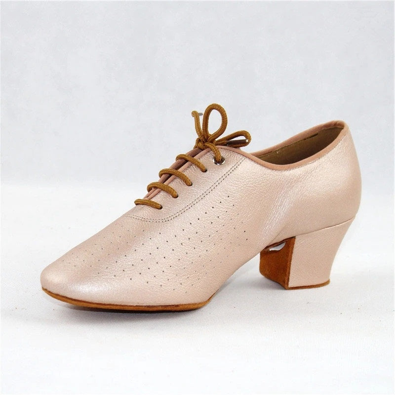 Ladies Teaching Dance Shoes Women Ballroom Shoes Soft Sole Red Practice Modern Shoes