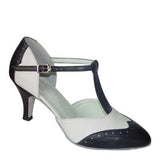 PU Modern Latin Dance Shoes Black White Bucke Suede Sole Ballroom Salsa Pointed Toe Dancing Shoes
