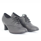 <transcy>Zapatos de baile de salón para mujer, zapatos de tacón alto para enseñar, práctica</transcy>