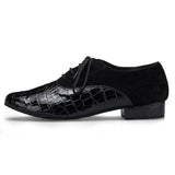 Latin Dance Shoes Men Black Ballroom Modern Shoes