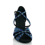 <transcy>Zapatos de baile de diamantes de imitación para mujer Zapatos de salón de baile Salsa Tango Zapatos profesionales</transcy>