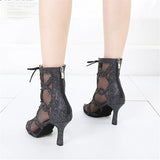 Fashion Breathable Dance Boots Dancing Ballroom Party Soft Sole Comfortable High Heels for Women