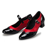 Women's Spring Autumn Ballroom Dance Shoes Closed Toe Latin Salsa Modern Dance Shoes For Girls