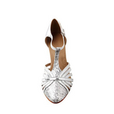 Women's Sparkling Glitter Customized Heel Latin Salsa Shoes Ballroom Modern Dance Shoes
