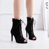 Lady Flannel Dance Shoes For Woman Ballroom Latin Dance Boots For Girls Soft Bottom Salsa Dancing Shoes For Party