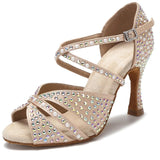 Women Latin Dance Shoes Jazz Training Adult Ballroom Soft Sole Women Sandals High Heels