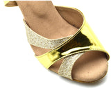 Latin Ballroom Dance Shoes For Women Soft Sole Girls Glitter Salsa Dance Sandals
