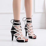 Black White Latin Ballroom Dance Boots Suede Soft Sole Indoor Professional Party Tango Salsa Dancing Shoes