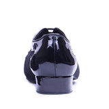 Adult Men's Modern Dance Shoes Black PU Latin Ballroom Dance Shoes Sneakers
