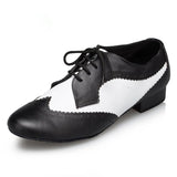 Latin Dance Shoes Men Boys Black White Ballroom Salsa Tango Waltz Jazz Dance Shoes