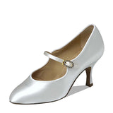 Modern Dance Shoes For Ladies Khaki White Elegance Latin Bllroom Dance Shoes For Ladies