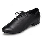 Latin Dance Shoes Men Black White Ballroom Shoes
