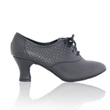 <transcy>Zapatos de baile de salón para mujer, zapatos de tacón alto para enseñar, práctica</transcy>